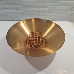 Vtg - Vogue Bowl Of Beauty - Solid Jeweler’s Bronze - Flowers, Candies + Etc